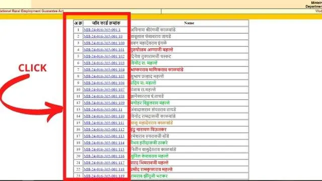 nrega job card list