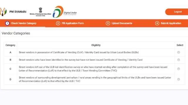 PM svanidhi login