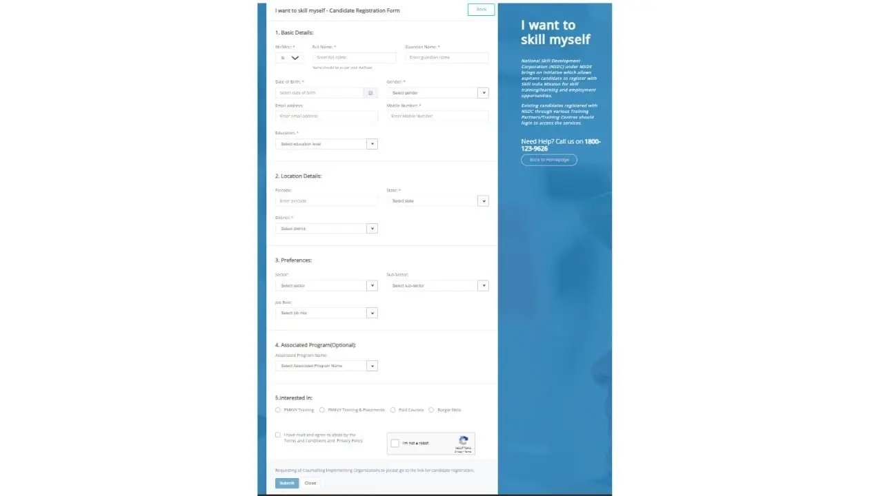 PMKVY online form