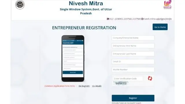 Nivesh mitra registration