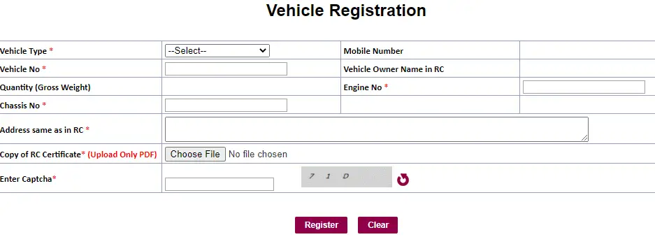 Vehicle Registration