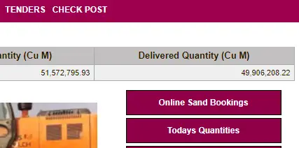 online sand booking