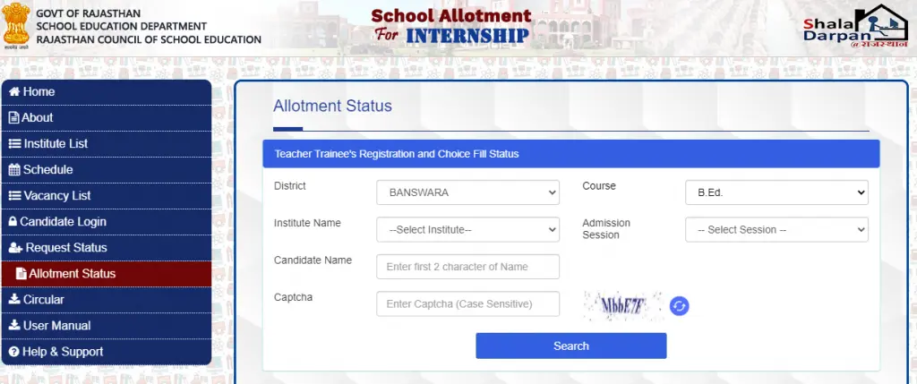 shala darpan internship