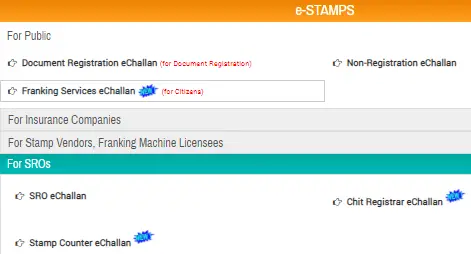 IGRS Telangana e-stamps