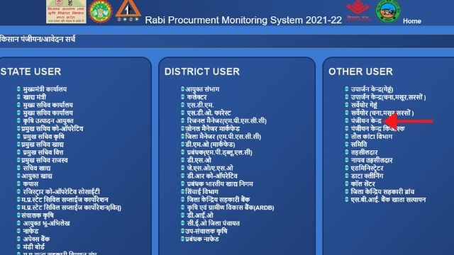 MP Rabi procurement Monitoring System