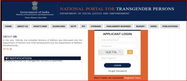 transgender homepage