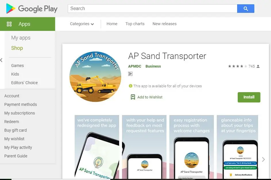 AP sand booking app