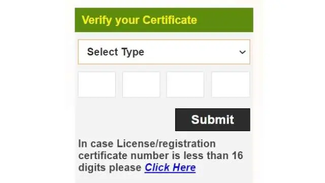 Haryana Labour certificate verification