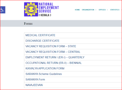 Saranya Self Employment application form