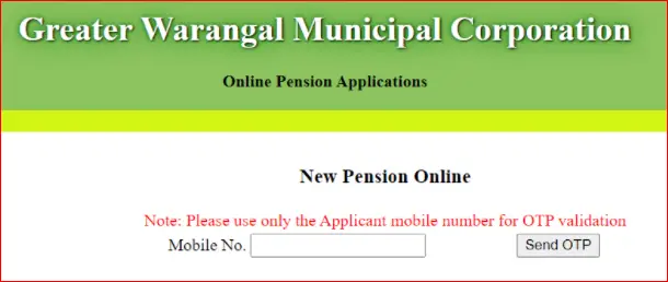  Online Registration Process of TS Aasara Pension 
