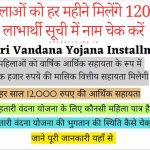 Mahtari Vandana Yojana 1st Installment 2024: सभी महिलाओं को हर महीने मिलेंगे 12000 रुपए लाभार्थी सूची में नाम चेक करें
